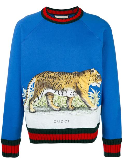 gucci tiger jumper blue|Gucci tiger accessories.